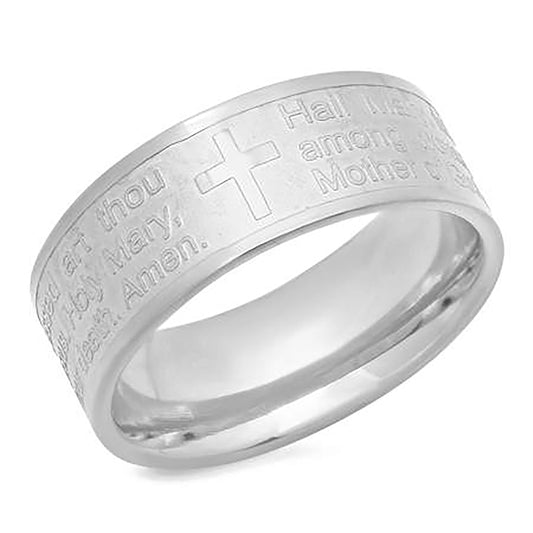 Stainless Steel Ring Sz9