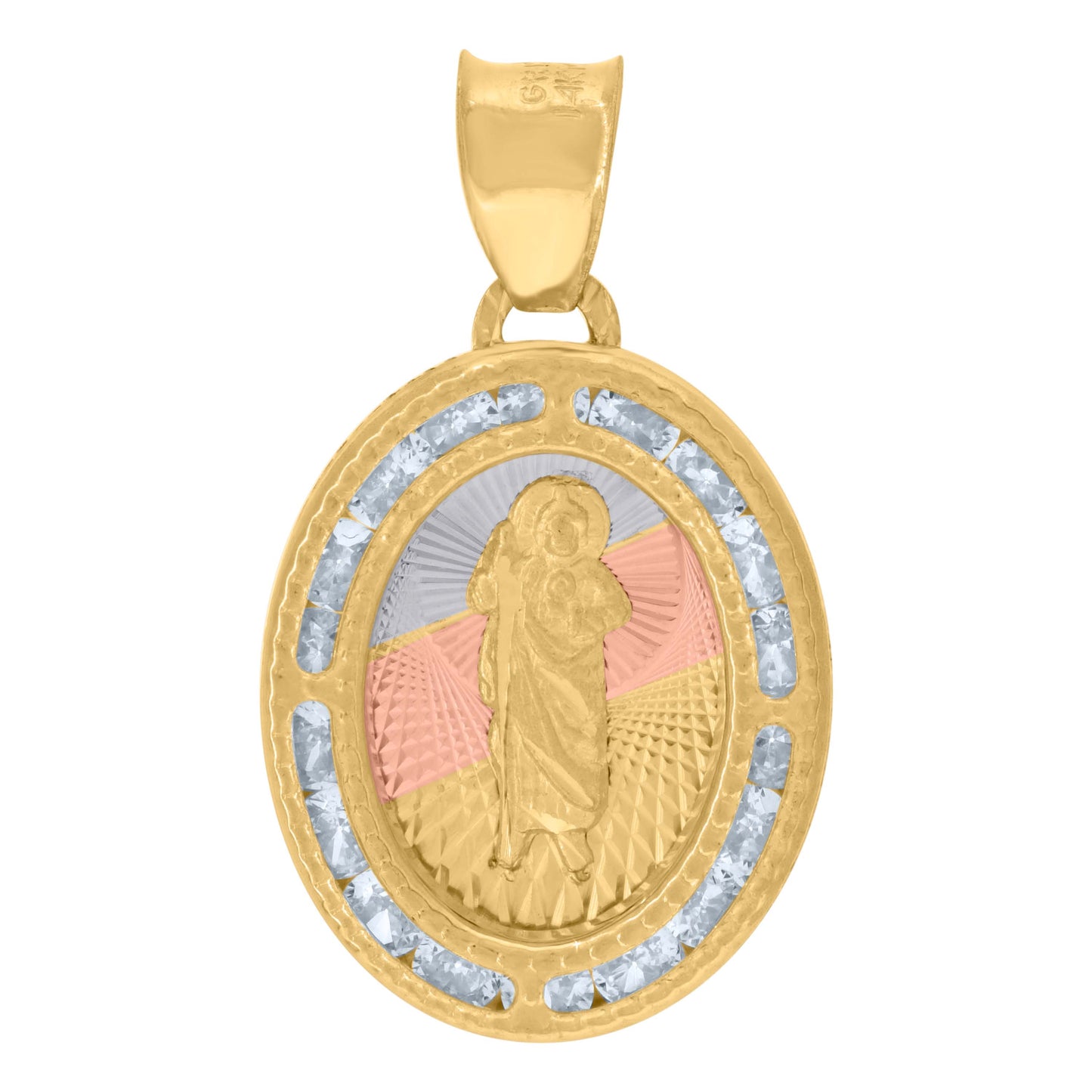 14Kt Gold Cz Pendant