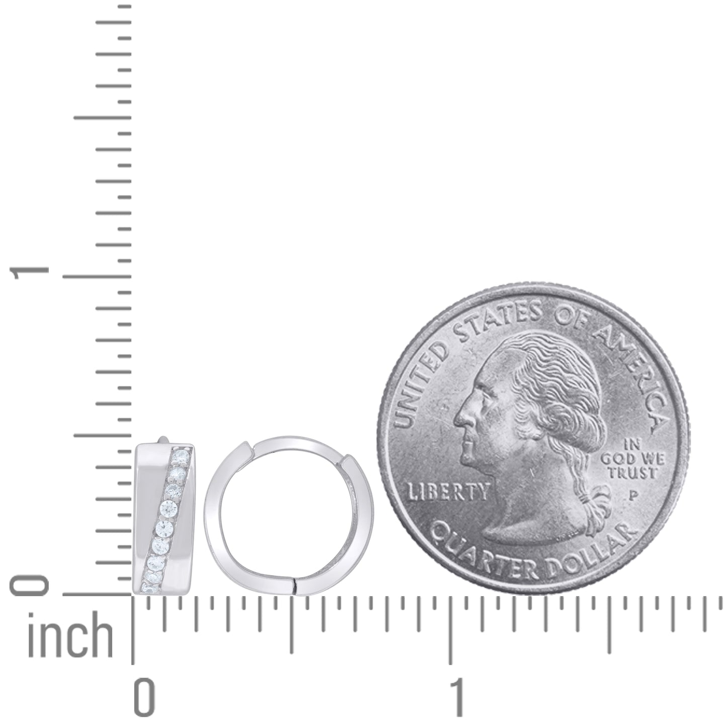 925 Sterling Silver & Cz Earring