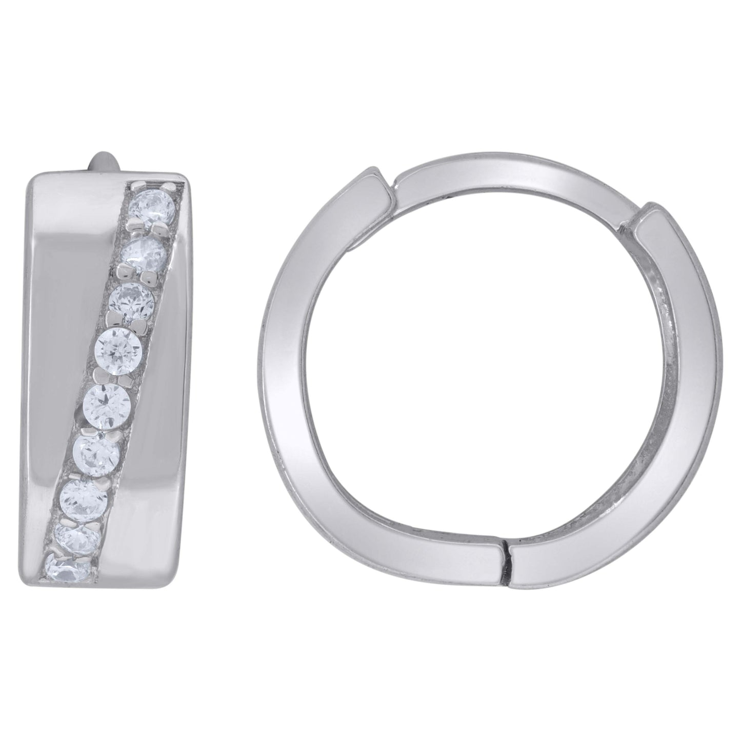 925 Sterling Silver & Cz Earring