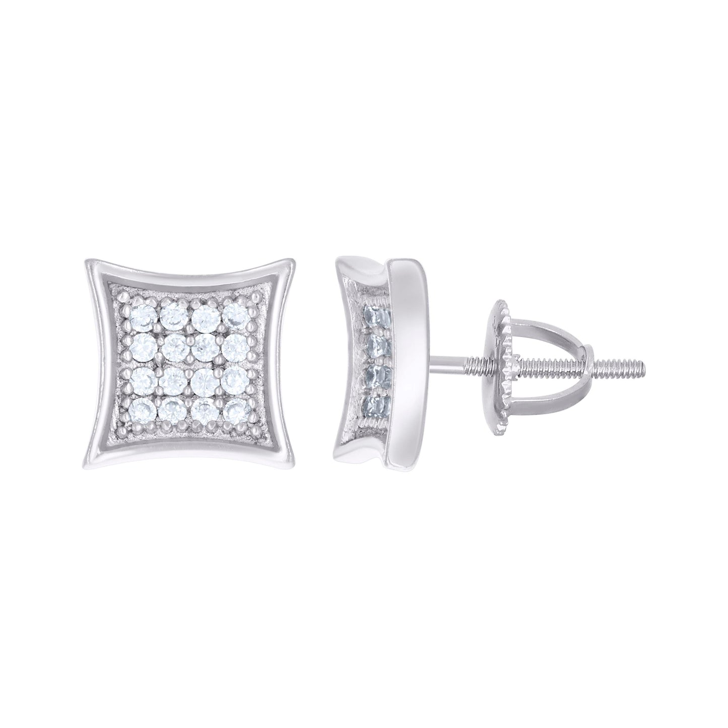 925 Sterling Silver Cz Earrings