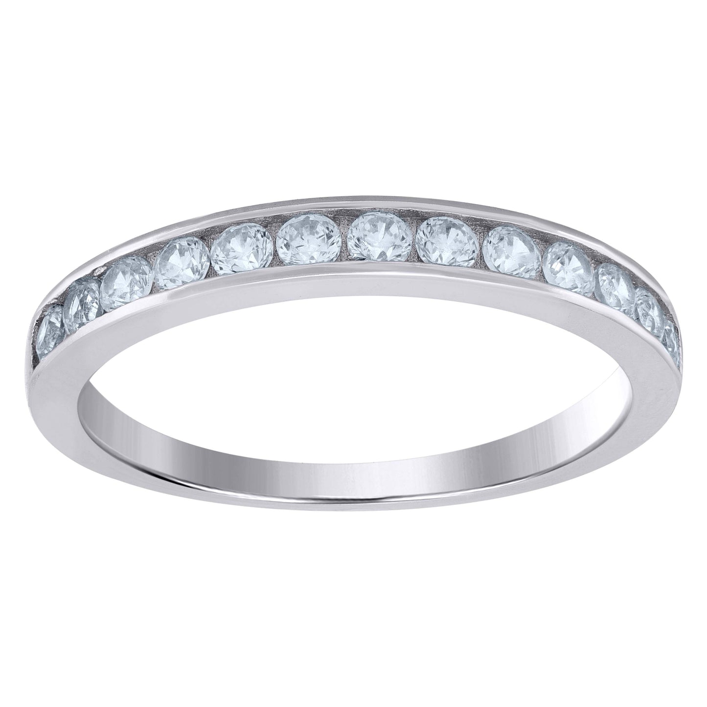 925 Sterling Silver Cz Ring S6