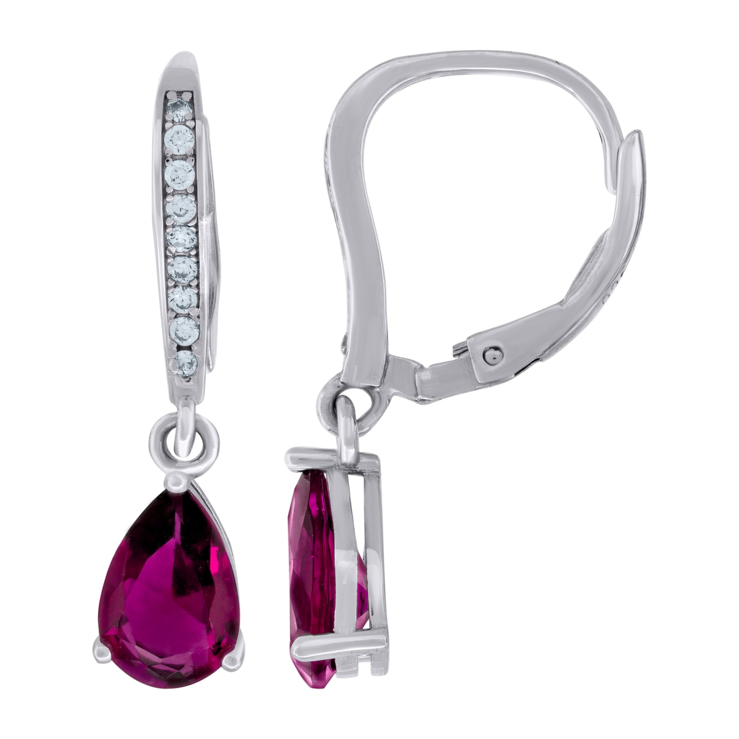 925 Sterling Silver & Cz Earring