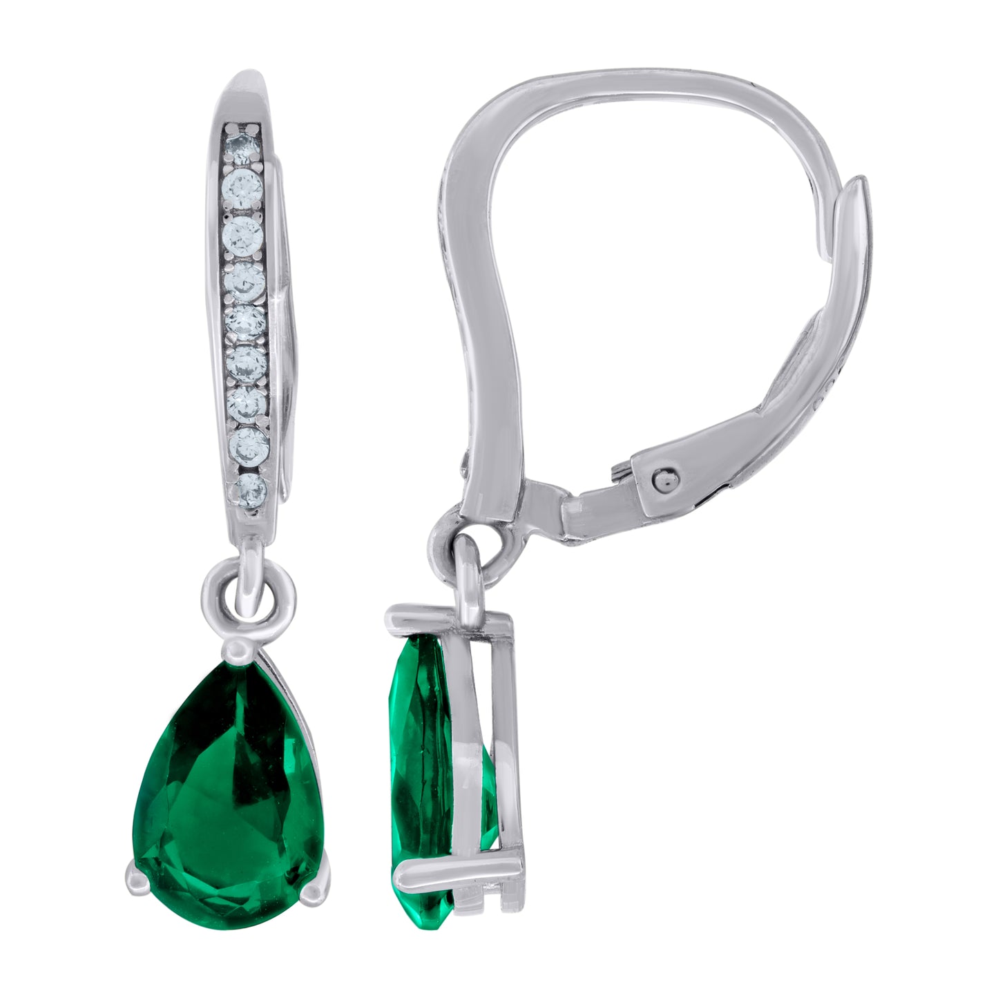 925 Sterling Silver & Cz Earring
