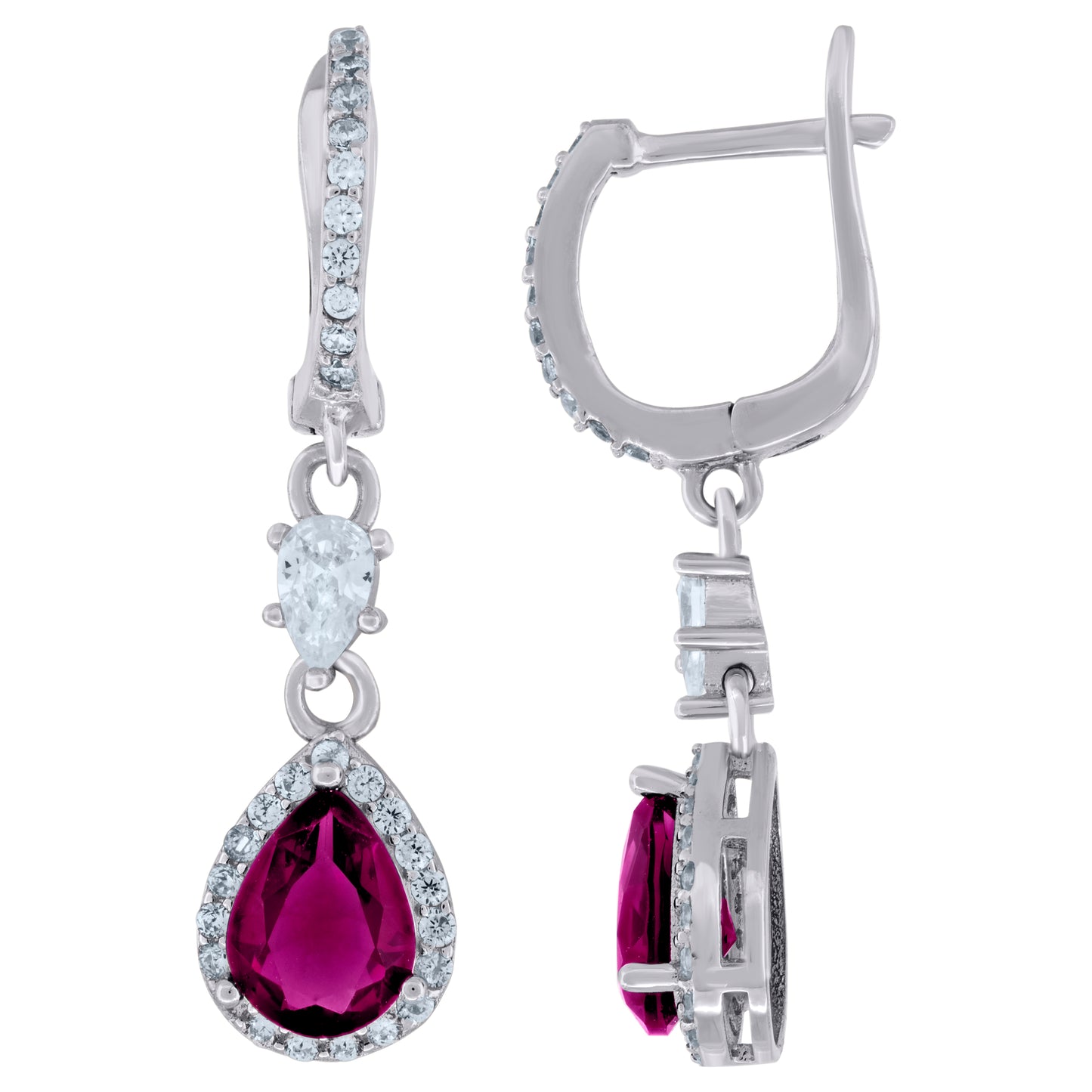 925 Sterling Silver & Cz Earring