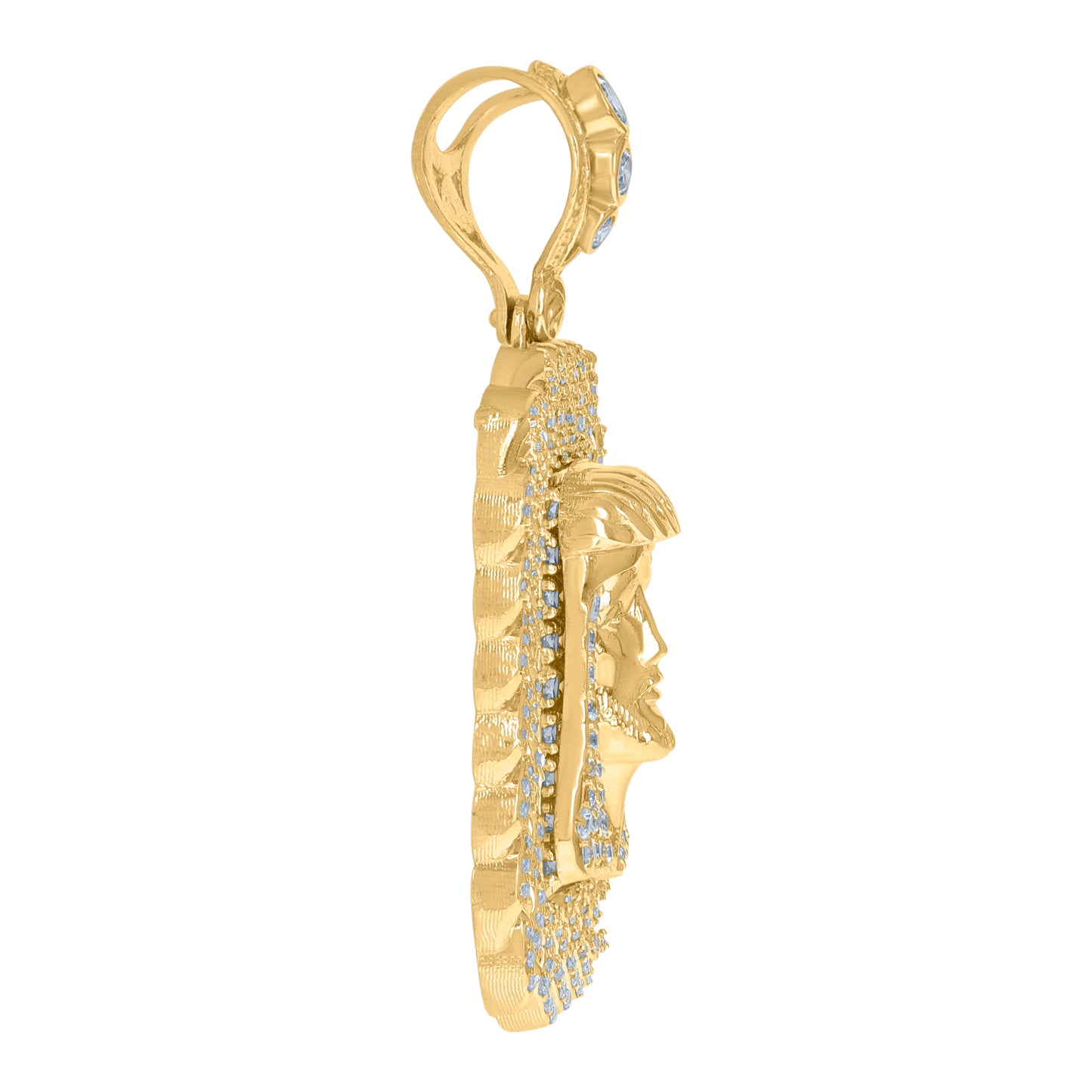 10Kt Gold Cz Pendant