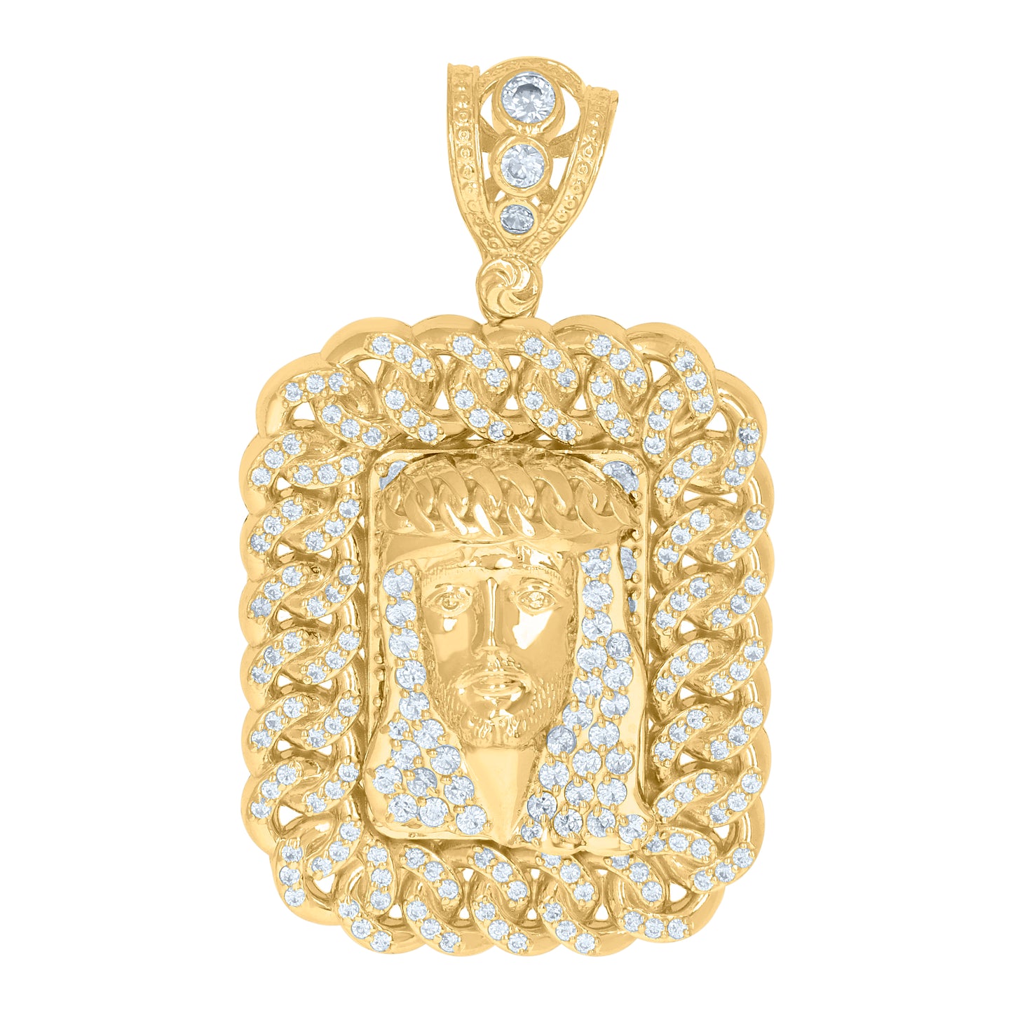 10Kt Gold Cz Pendant