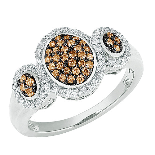 10KW 0.50CTW CHAMPAGNE DIA FANCY RING
