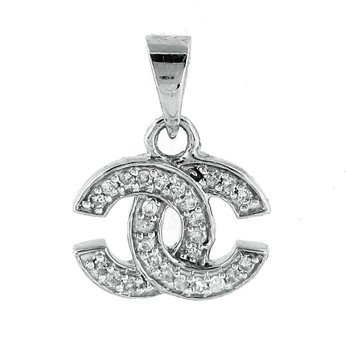 10KW 0.10CTW DIAMOND FANCY PENDANT