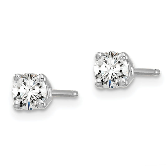 14kw 1/2ct Lab Grown Diamond VS/SI+ G+ Round Comp Heavyweight Earrings