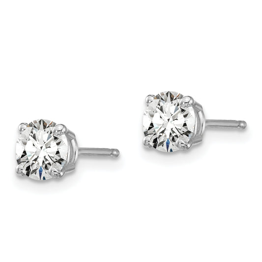 14kw 1ct Lab Grown Diamond VS/SI+ G+ Round Comp Heavyweight Earrings