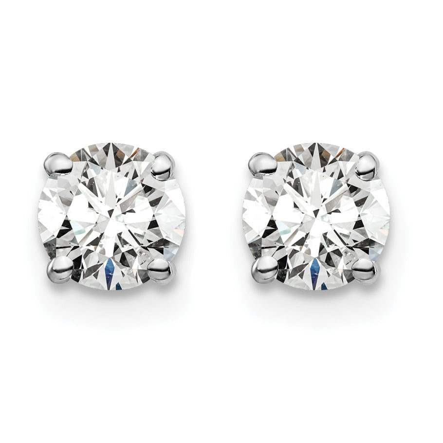 14kw 1ct Lab Grown Diamond VS/SI+ G+ Round Comp Heavyweight Earrings