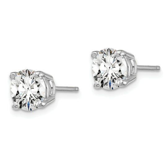 14kw 1 1/2ct Lab Grown Dia VS/SI+ G+ Round Comp Heavyweight Earrings
