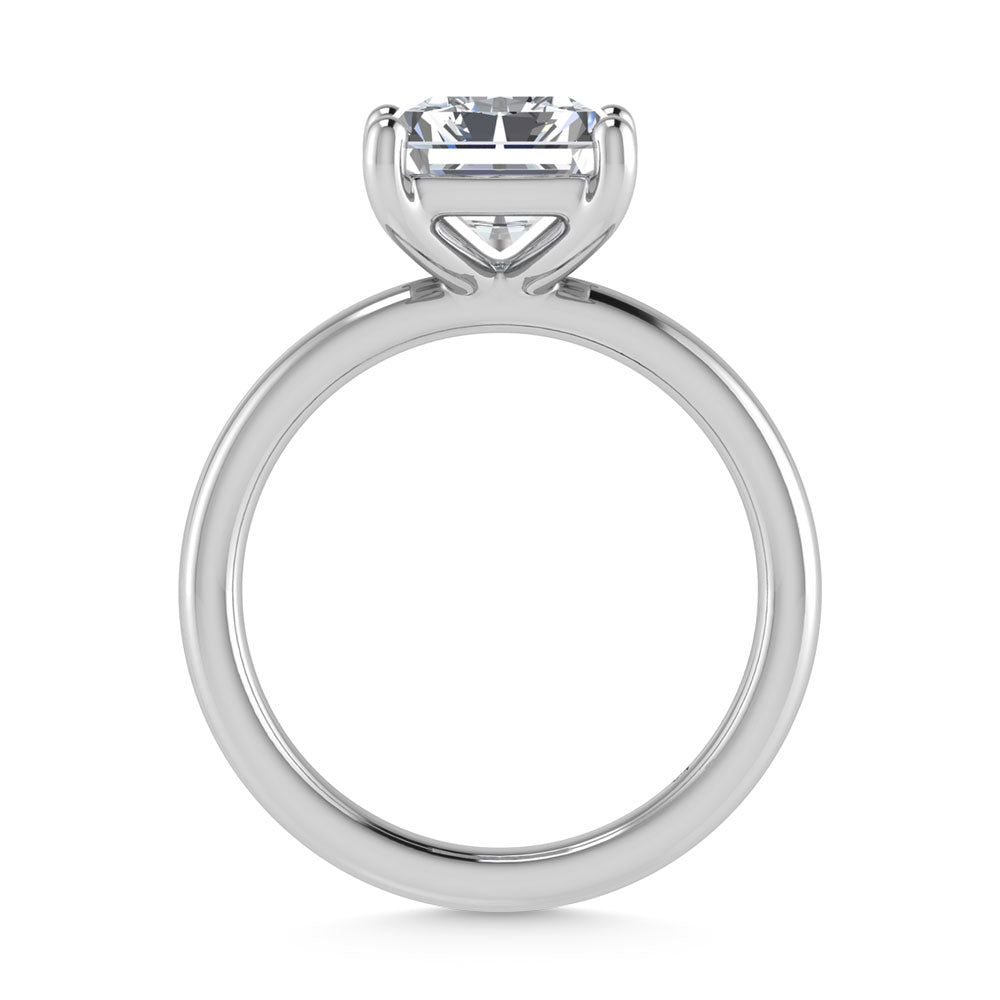 14K White Gold Lab Grown Diamond 2 Ct.Tw. IGI Certified Radiant Shape Solitaire (Available from 1CT to 7CT)