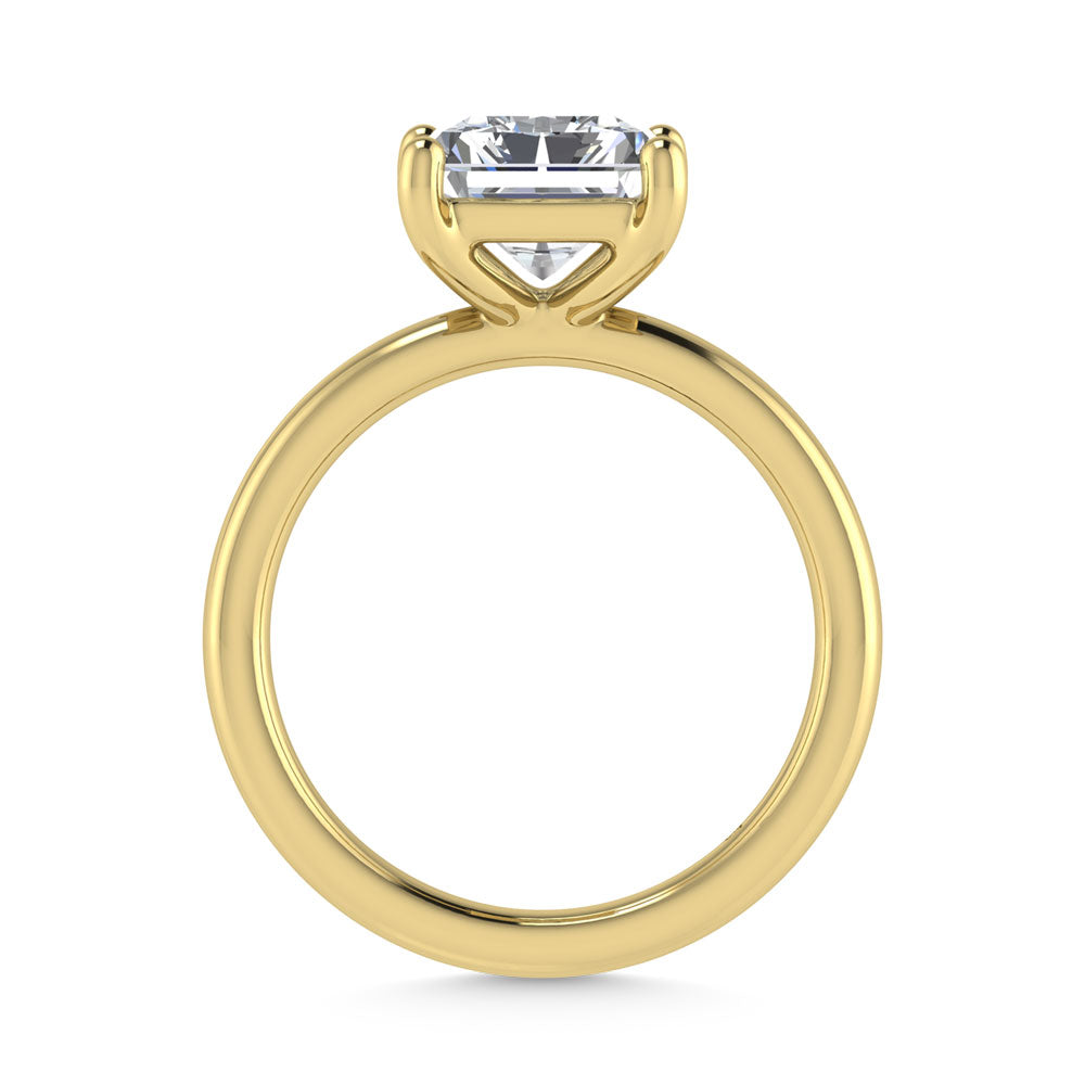14K Yellow Gold Lab Grown Diamond 2 Ct.Tw. IGI Certified Radiant Shape Solitaire (Available from 1CT to 7CT)