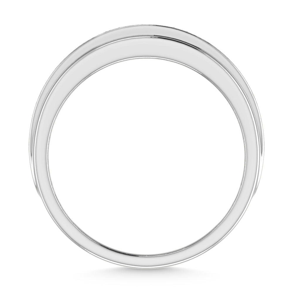 10K White Gold Diamond 1/2 Ct.Tw. Mens Band