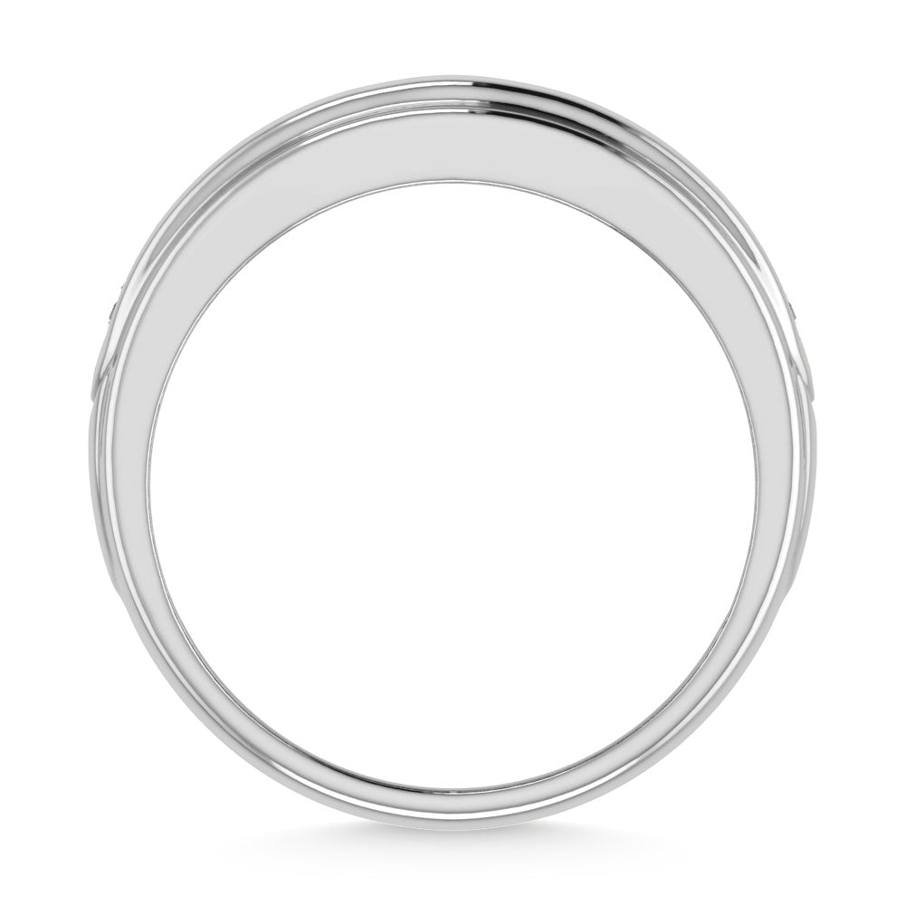 10K White Gold Diamond 1 Ct.Tw. Mens Band