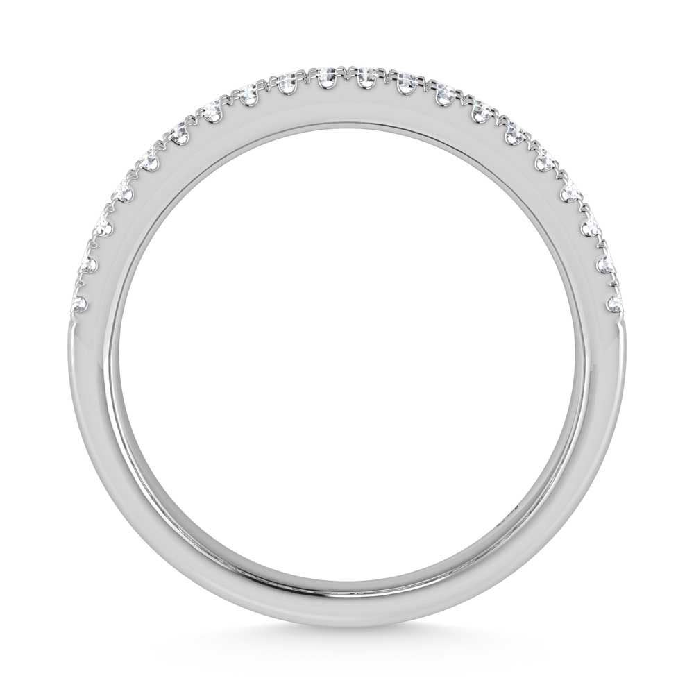 14K White Gold Round & Baguette Lab Grown Diamond 2 Ct.Tw. Wedding Band