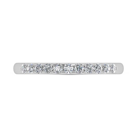 14K White Gold Lab Grown Diamond 1/4 Ct.Tw. Band