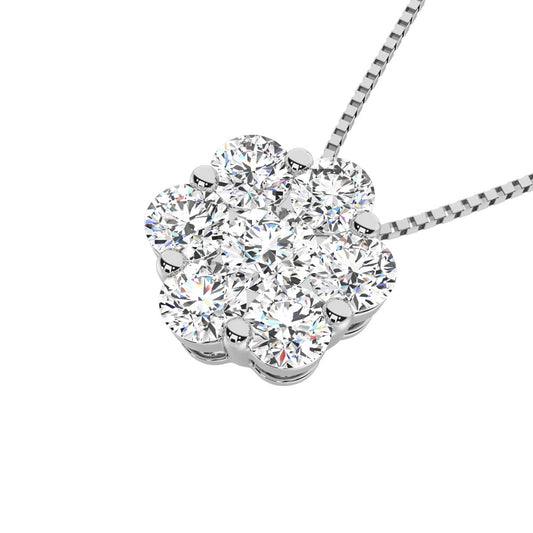 925 Silver Lab Grown Diamond 3/4 Ct.Tw. Fashion Pendant