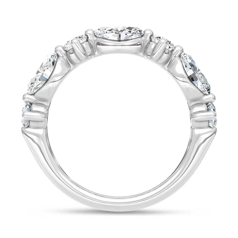 14K White Gold Lab Grown Diamond 1 Ct.Tw. Stackable Band