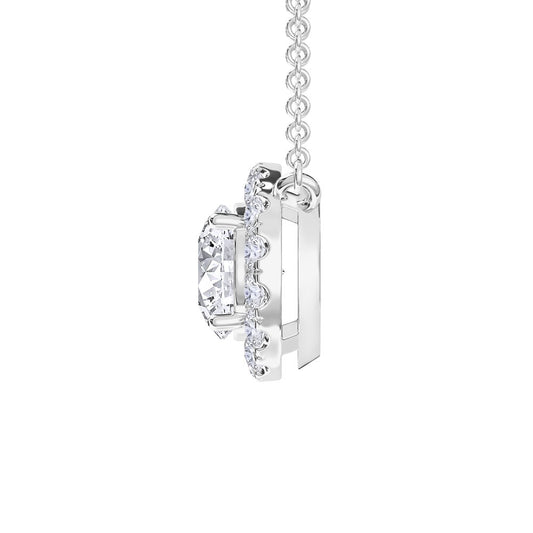 10K White Gold Lab Grown Diamond 1/2 Ct.Tw Fashion Pendant