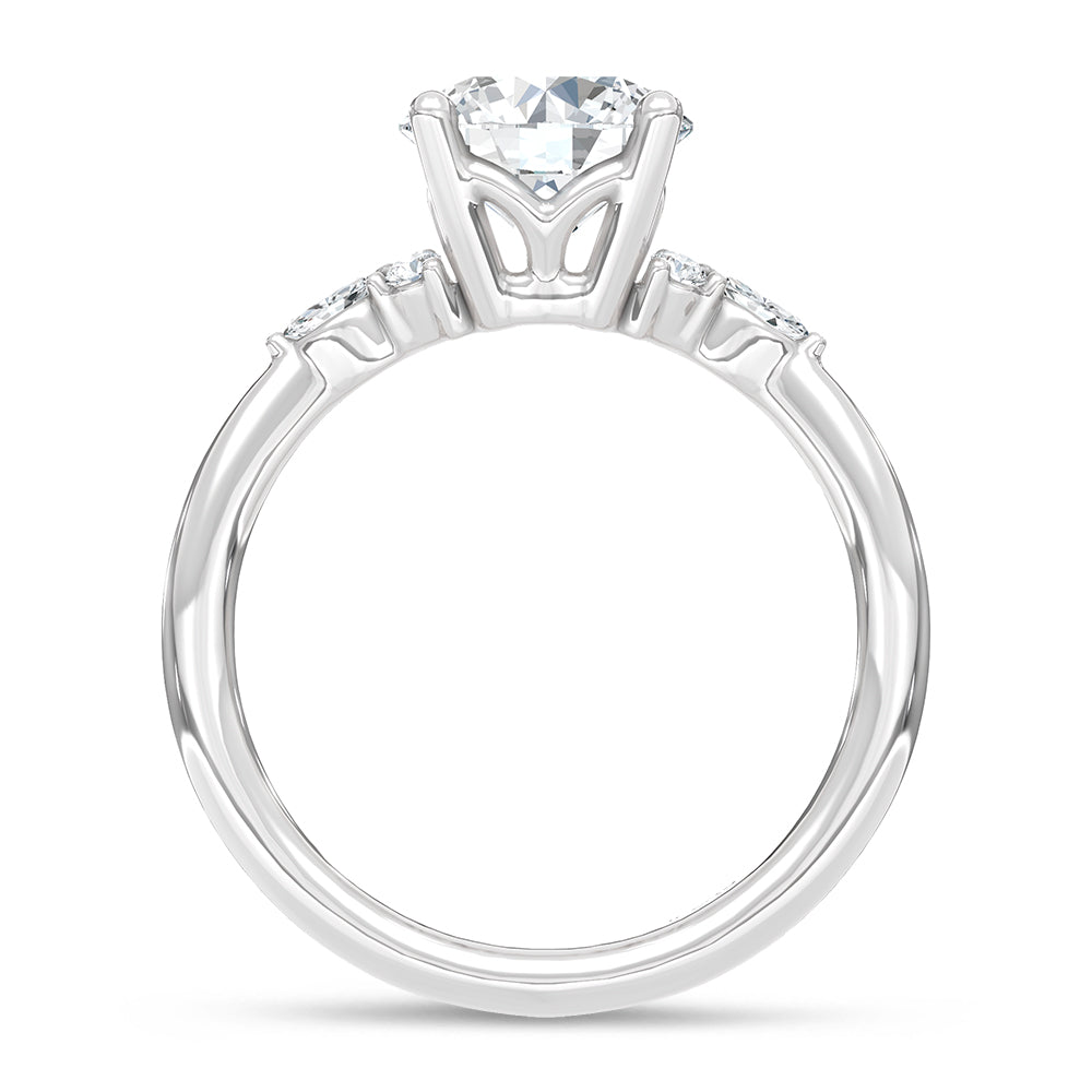 14K White Gold Lab Grown Diamond 2 1/8 Ct.Tw. Engagement Ring