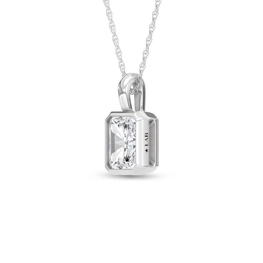 14K White Gold Lab Grown Diamond 1/2 Ct.Tw.Fashion Pendant