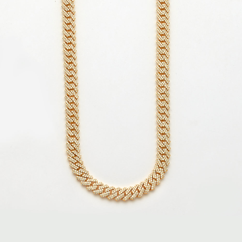 10KY 18.00CTWDIAMOND SQUARE LINK MIAMI CUBAN