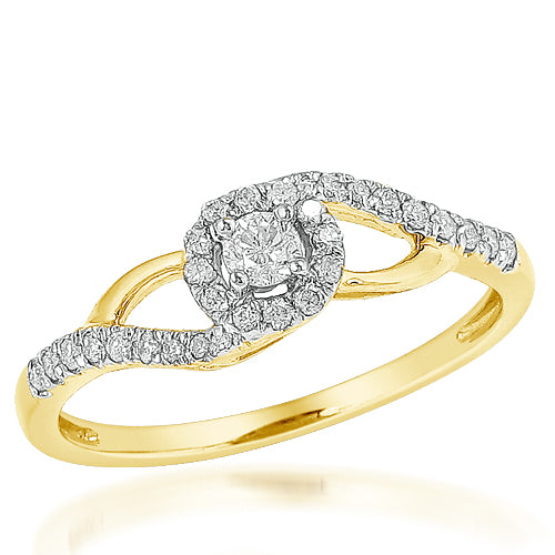 10KY 0.25CTW DIAMOND PROMISE RING