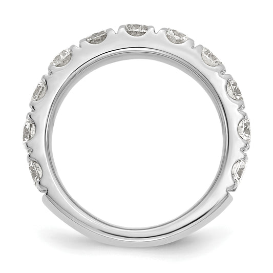 14k White Gold 2 ct Lab Grown Diamond VS/SI+ G+ Complete Wedding Band