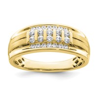 10k 1/2 ct Lab Grown Diamond VS/SI+ G+ Complete Men's Ring