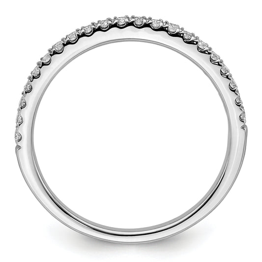 14k White Gold 1/4 carat Lab Grown Diamond VS/SI+ G+ Comp Wedding Band