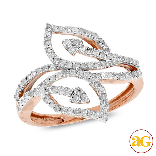 10KR 0.50CTW DIAMOND FANCY RING