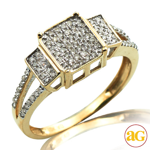 10Y 0.30 CTW MICRO PAVE LADIES RING