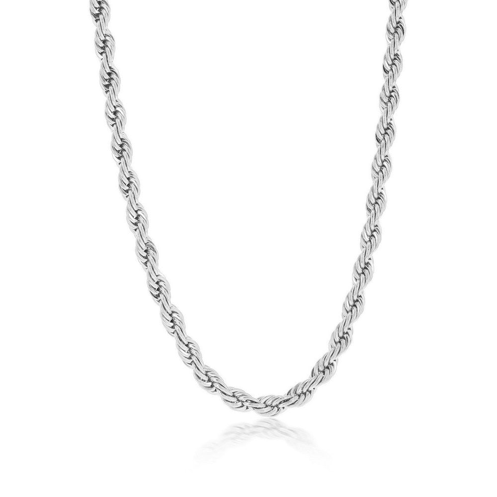 Stainless Steel 5mm Rope Chain Necklace