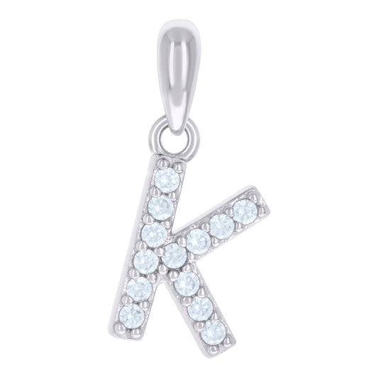 925 Sterling Silver Initial Letter "J" Pendant