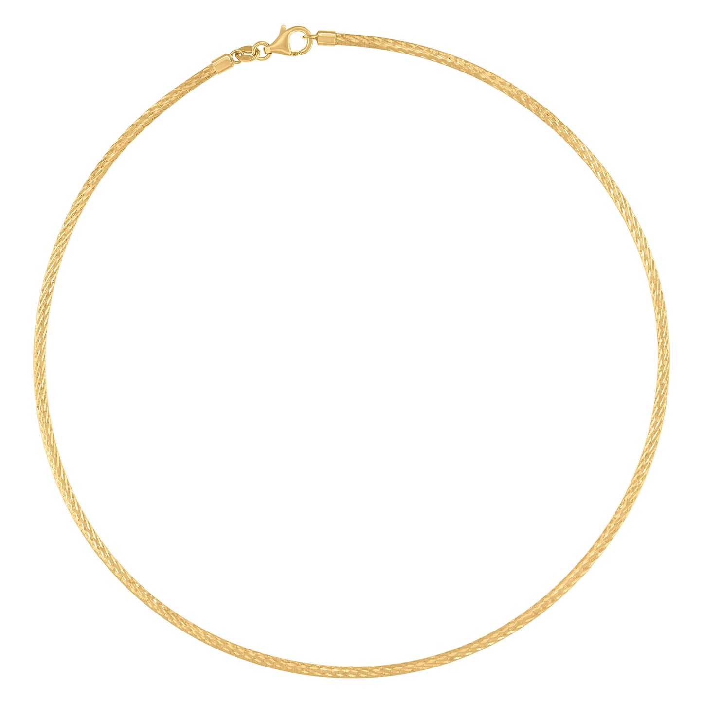 14Kt Gold 16" Omega Necklace