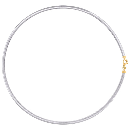 14Kt Gold 4mm-18" Omega Necklace