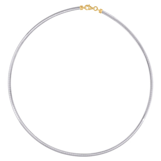 14Kt Gold 3mm-16" Omega Necklace