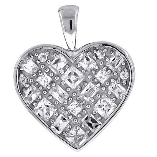 925-Cz Heart Pendant