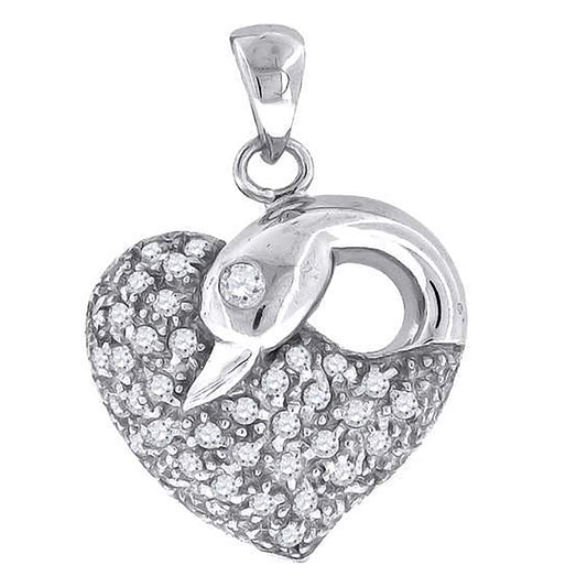 925-Cz Heart Pendant