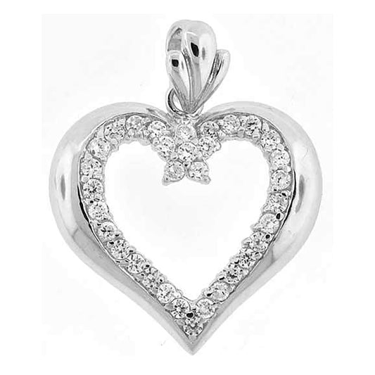 925-Cz Heart Pendant