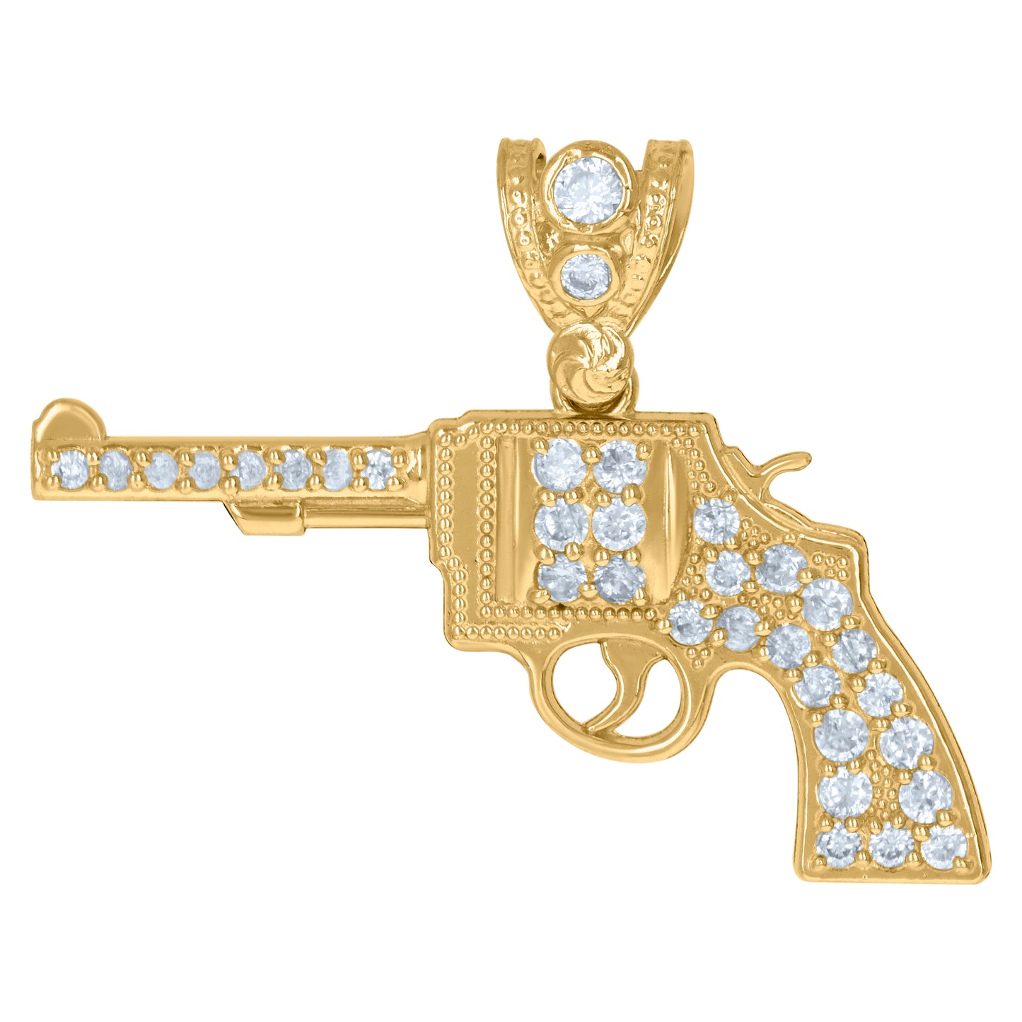 10Kt Gold Cz Pendant