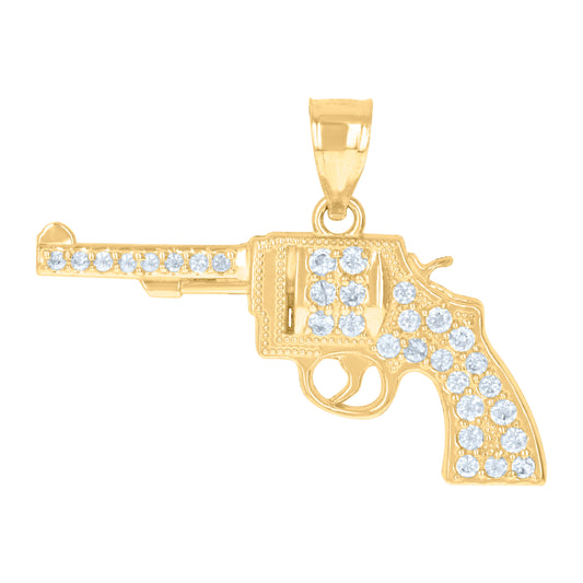 10Kt Gold Cz Pendant