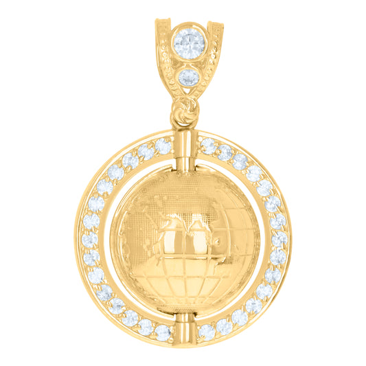 10Kt Gold Cz Pendant
