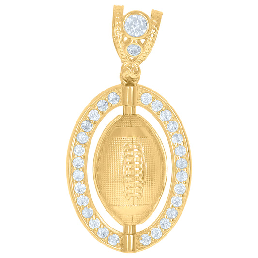 10Kt Gold Cz Pendant