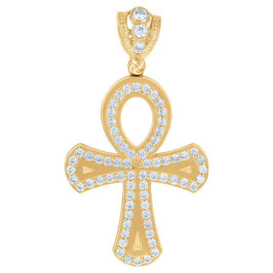 10Kt Gold Cz Pendant