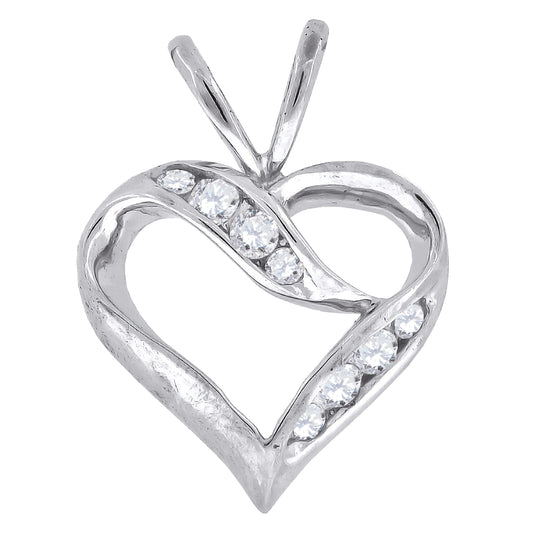 925-Cz Heart Pendant