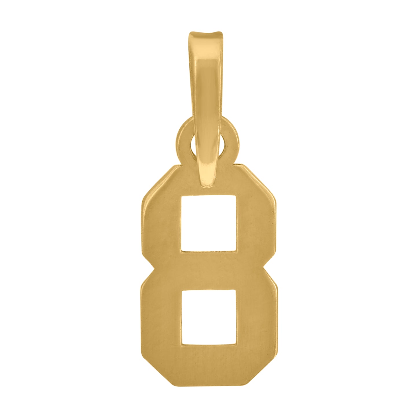 925 Sterling Silver Number Pendant "8"